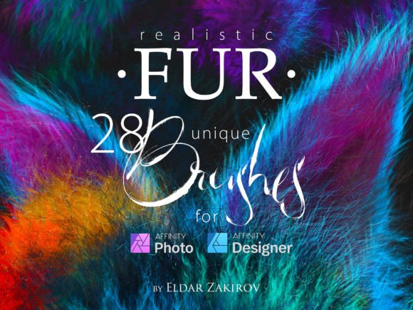 Download Realistic FUR Brushes for Affinity Photo - Fur brushes Collection