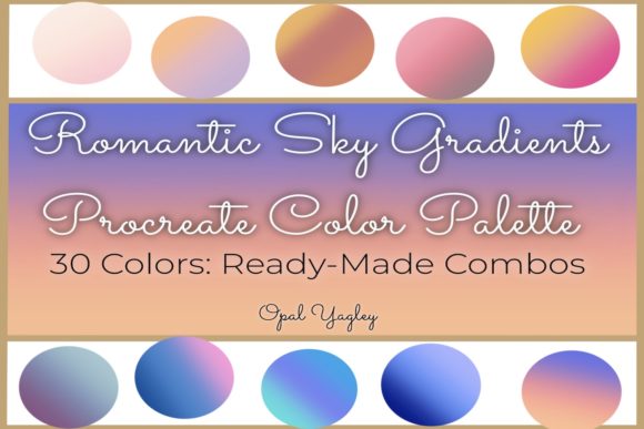 Download Romantic Sky Gradient Procreate Colors - Premium Bundle