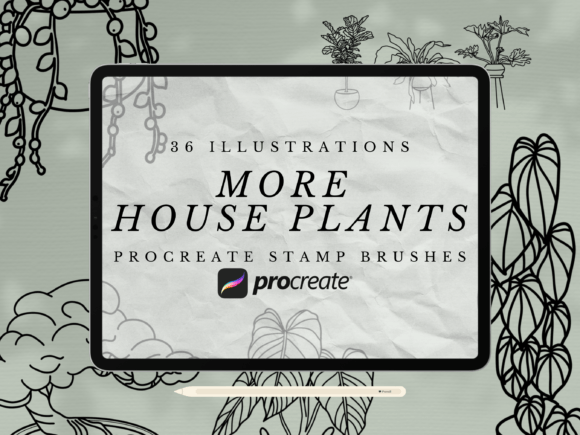 Download More House Plant Procreate Stamp Brushes - Stamp brushes Collection