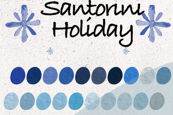 Download Santorini Holidays Procreate Swatches - Premium Bundle