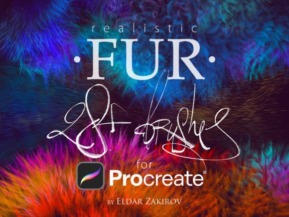 Download Realistic FUR Brushes for Procreate - Fur brushes Collection