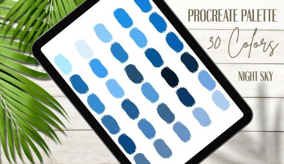 Download Night Sky Procreate Color Palette - Sky procreate Collection