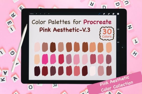 Download Procreate Color Palettes-Pink V.3 - Palettes Collection