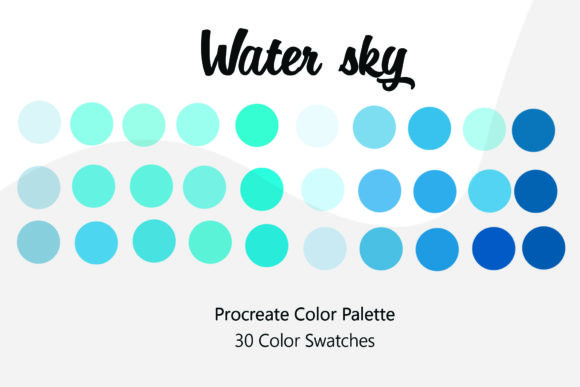 Download Water Sky Procreate Color Palette - Sky procreate Collection