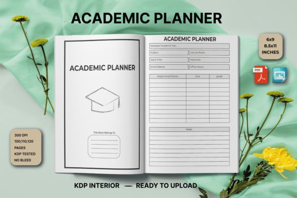 Download Academic Planner  for  KDP Interior - Academic planner Collection