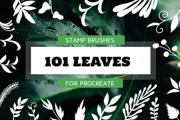 Download Procreate Leaves Stamp Brushes - Stamp brushes Collection