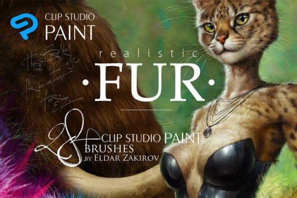 Download Realistic FUR Brushes 4CLIP STUDIO PAINT - Fur brushes Collection