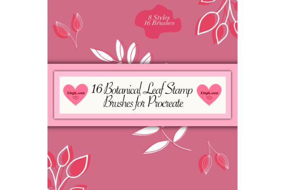 Download Botanical Stamp Brushes for Procreate - Stamp brushes Collection