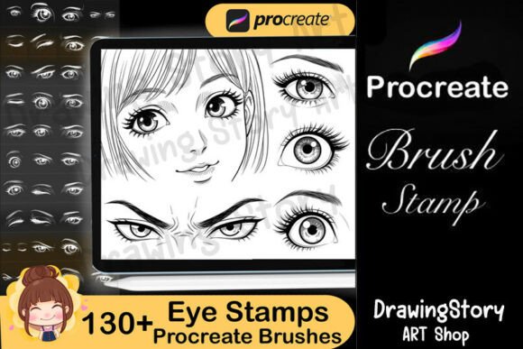 Download 130+ Procreate Eyes Stamp Brushes - Stamp brushes Collection