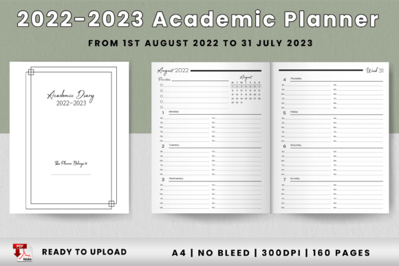 Download 2022 - 2023 Academic Planner - Academic planner Collection