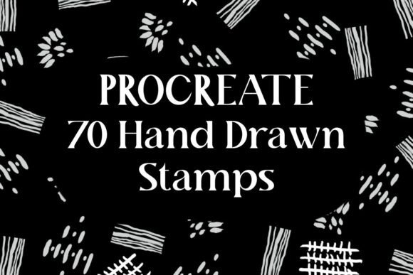 Download 70 Hand-Drawn Procreate Stamp Brushes - Stamp brushes Collection